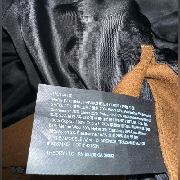 Theory men’s wool coat - Picture 5 of 12